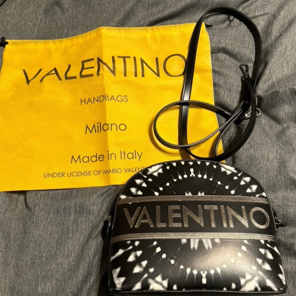 VALENTINO BY MARIO VALENTINO Diana Distressed Tie Dye Leather Crossbody Bag